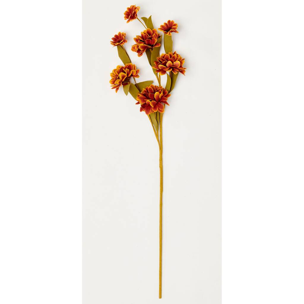 12" Fall Marigold Spray, Set of 6