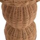 preview thumbnail 3 of 10, Kate and Laurel Sula Rattan Drink Table - 10x10x22