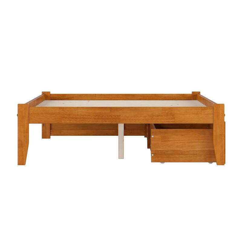 Concord Platform Bed with Footboard and Storage Drawers