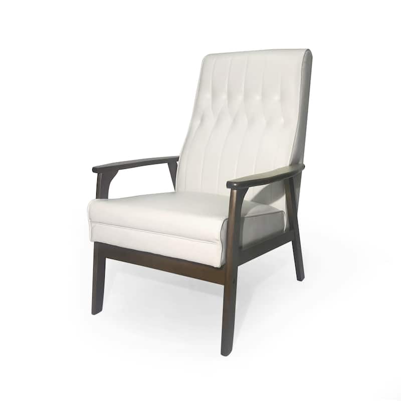 Modern Faux Leather Upholstered Accent Chair聽