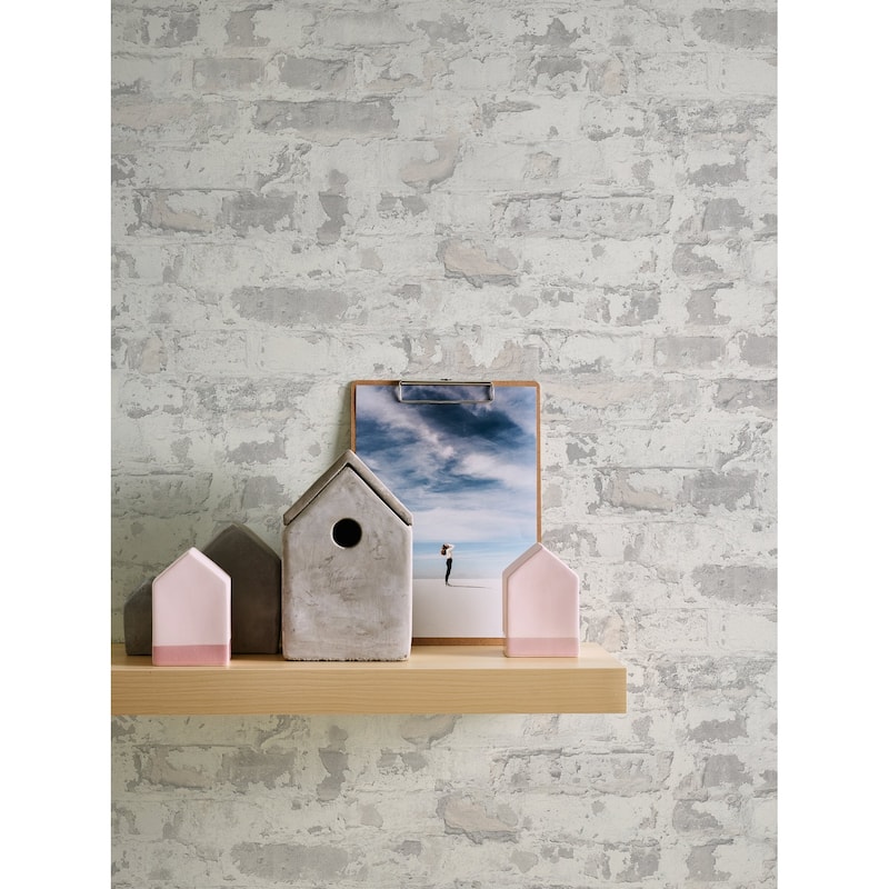 Galerie Wallcoverings Bricks and More Collection Industrial Chic Brick Matte Finish Vinyl on Non-woven Wallpaper Roll