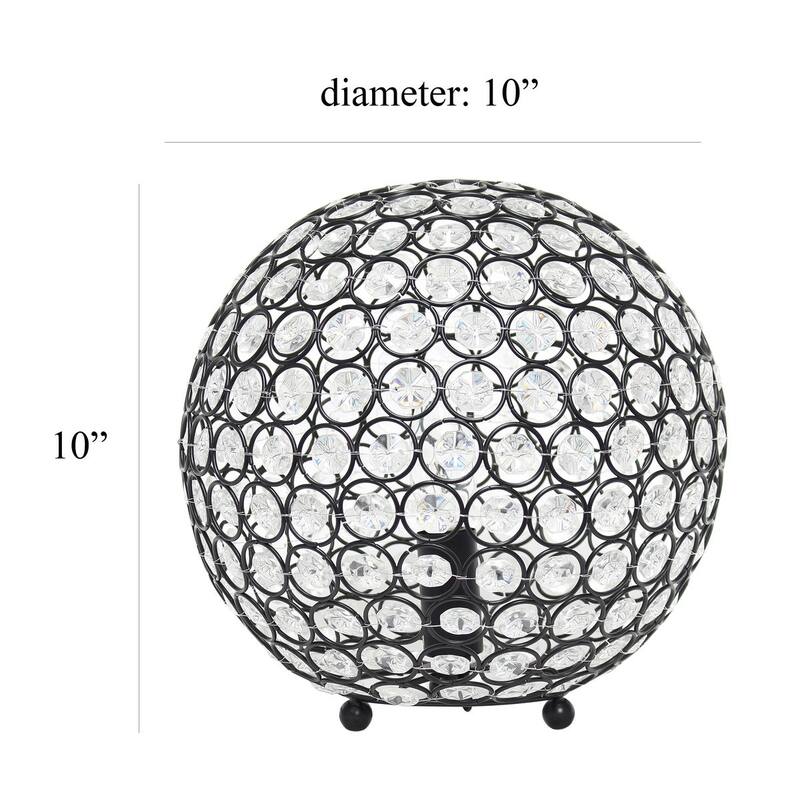 Crystal Ball Sequin Table Lamp