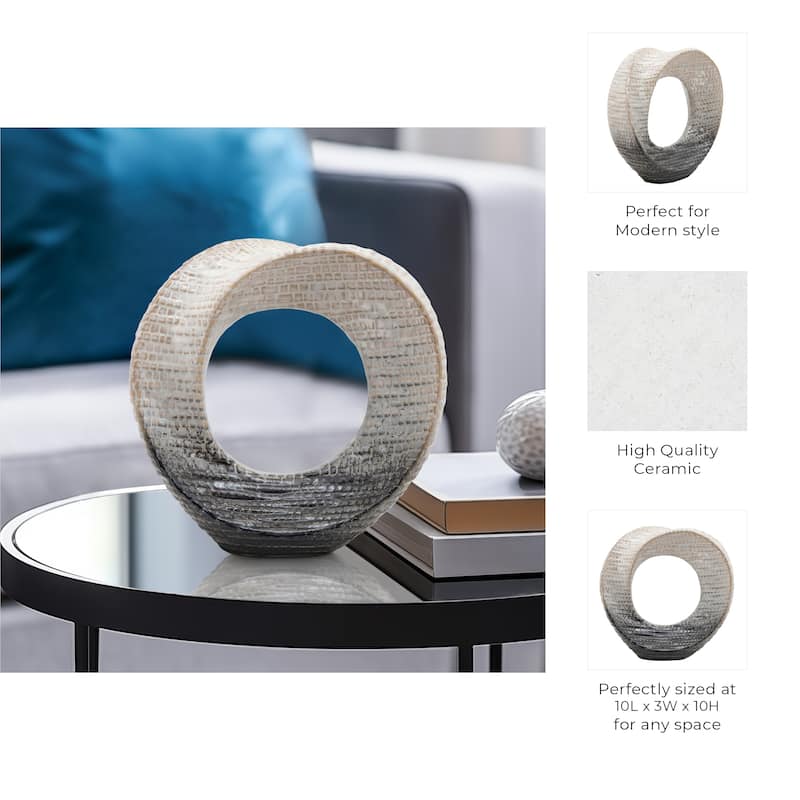 Modern Stone and Ceramic Sculptural with Textured Design