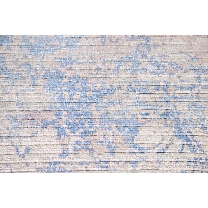 Abstract Modern Accent Rug Wool Carpet - 3'11"x 5'8"