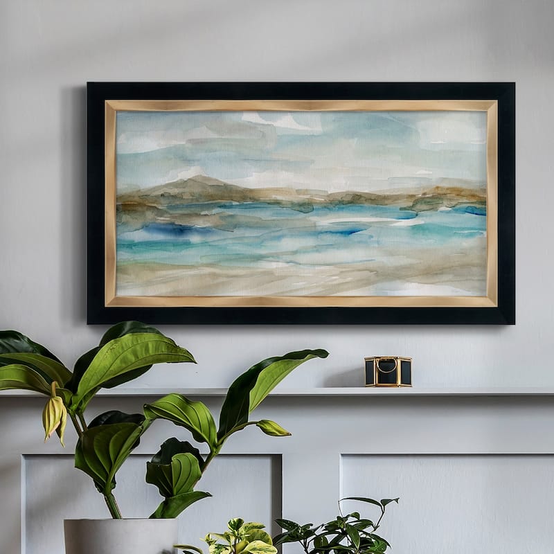 Peaceful Beach II Premium Framed Canvas- Ready to Hang