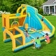 preview thumbnail 3 of 29, Inflatable Bounce House with Water Slide for Kids Includes Air Blower Kids - Style1-11.6'x11.4'x7.2'