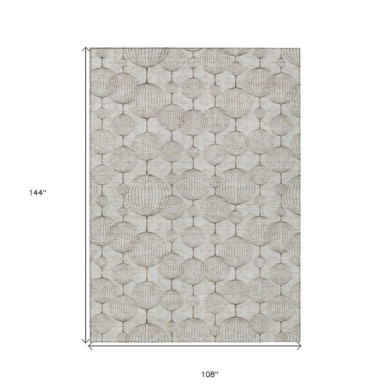 HomeRoots Geometric Transitional Rectangle Outdoor Rug