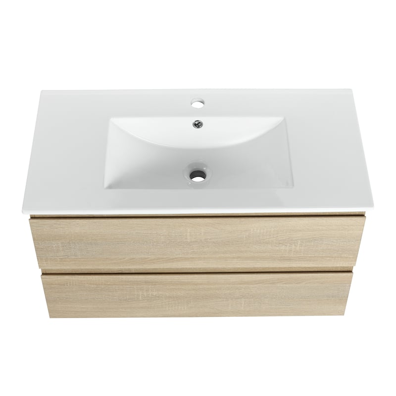 Topcraft Wall-Mounted Bathroom Vanity With Sink