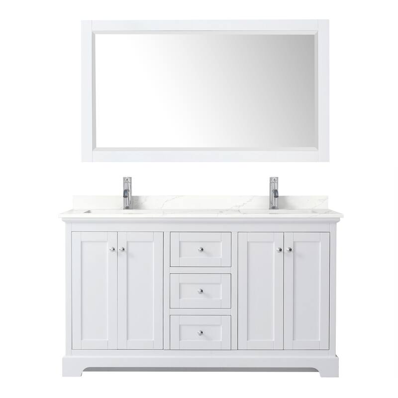 Wyndham Collection WCV232360D-QTZ-UNSM58 Avery 60" Free Standing