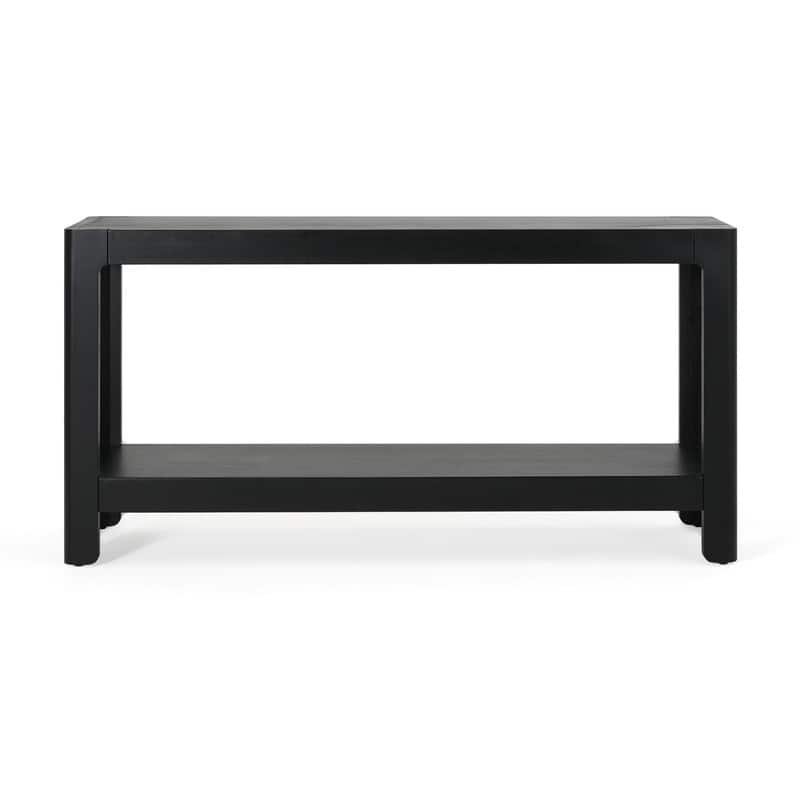 59" Modern Console Table with Elegant Minimalist Design and Premium Wood Veneer Finish