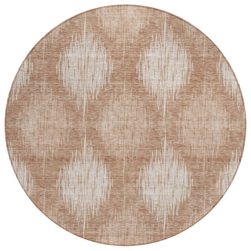 HomeRoots Ikat Transitional Rectangle Outdoor Rug