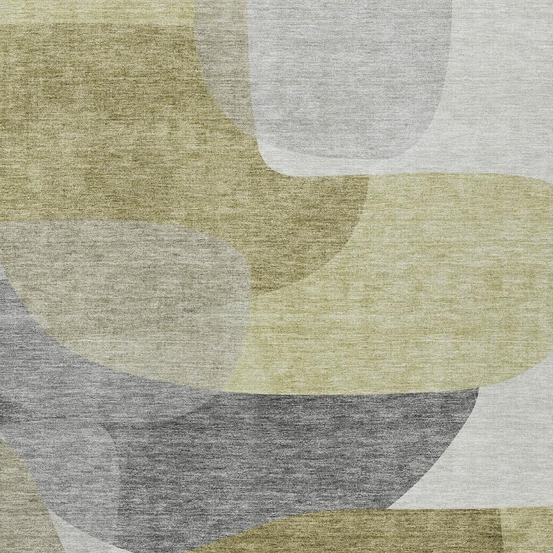 HomeRoots Abstract Transitional Rectangle Outdoor Rug