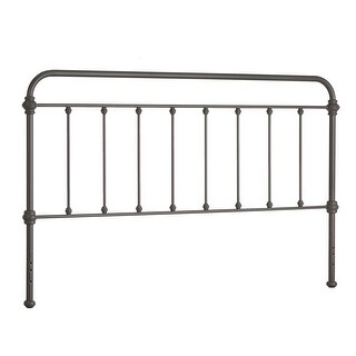 Giselle Antique Graceful Victorian Metal Headboard