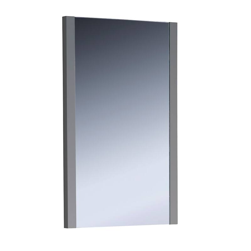 Fresca Torino 32" x 20" Framed Bathroom Mirror - Gray
