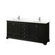 Option Dark Espresso / White Quartz Top / Polished Chrome