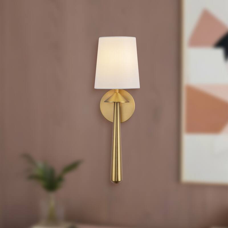 Alora Lighting WV497106 Bridgette 18" Tall Bathroom Sconce with Linen