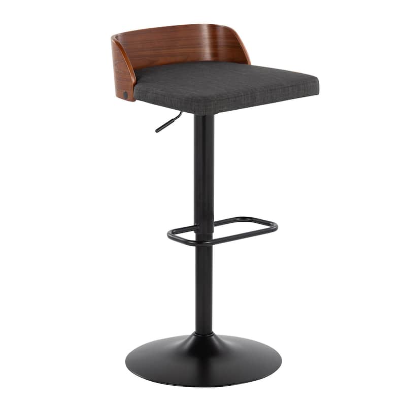 Carson Carrington Marstrand Adjustable Bar Stool with Rounded Rectangle Footrest (Set of 2)
