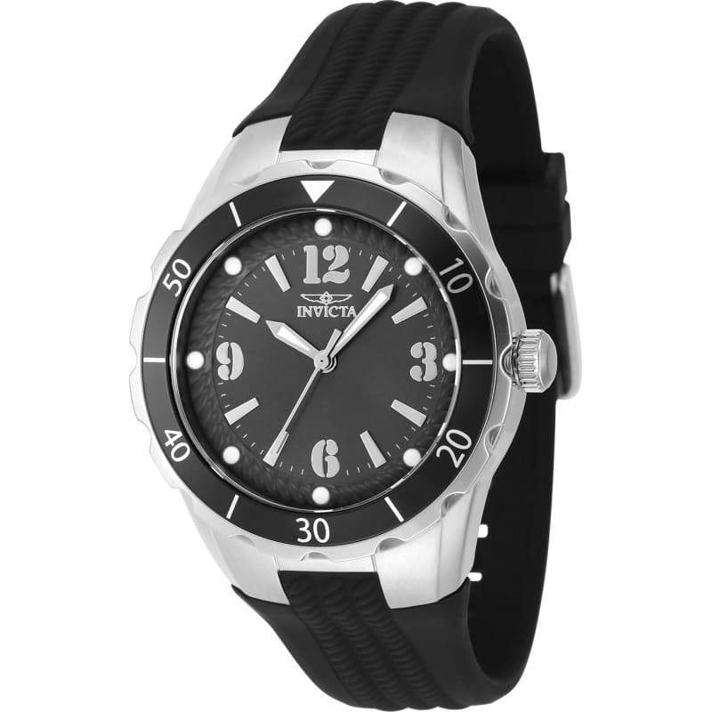 Invicta Women's 48849 Angel Quartz PC21 Brass Dial Watch - Charcoal