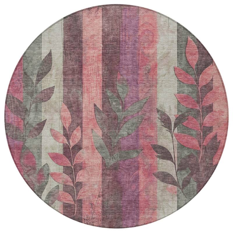 HomeRoots Floral Transitional Rectangle Outdoor Rug