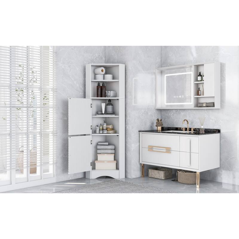 Freestanding Storage Cabinet with Doors