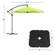 preview thumbnail 10 of 30, Pure Garden 10-Foot Offset Patio Umbrella with Square Base