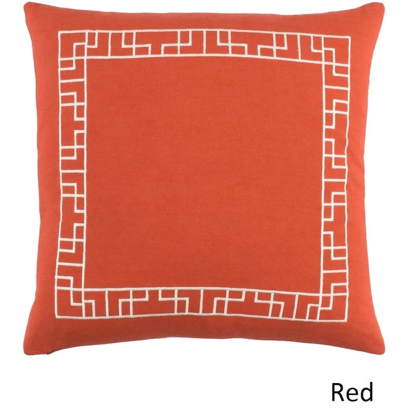 Decorative 18-inch Brook Down/Poly Filled Throw Pillow