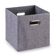 preview thumbnail 1 of 2, Enova Home Fabric Storage Bins With Handles (Set of 4)