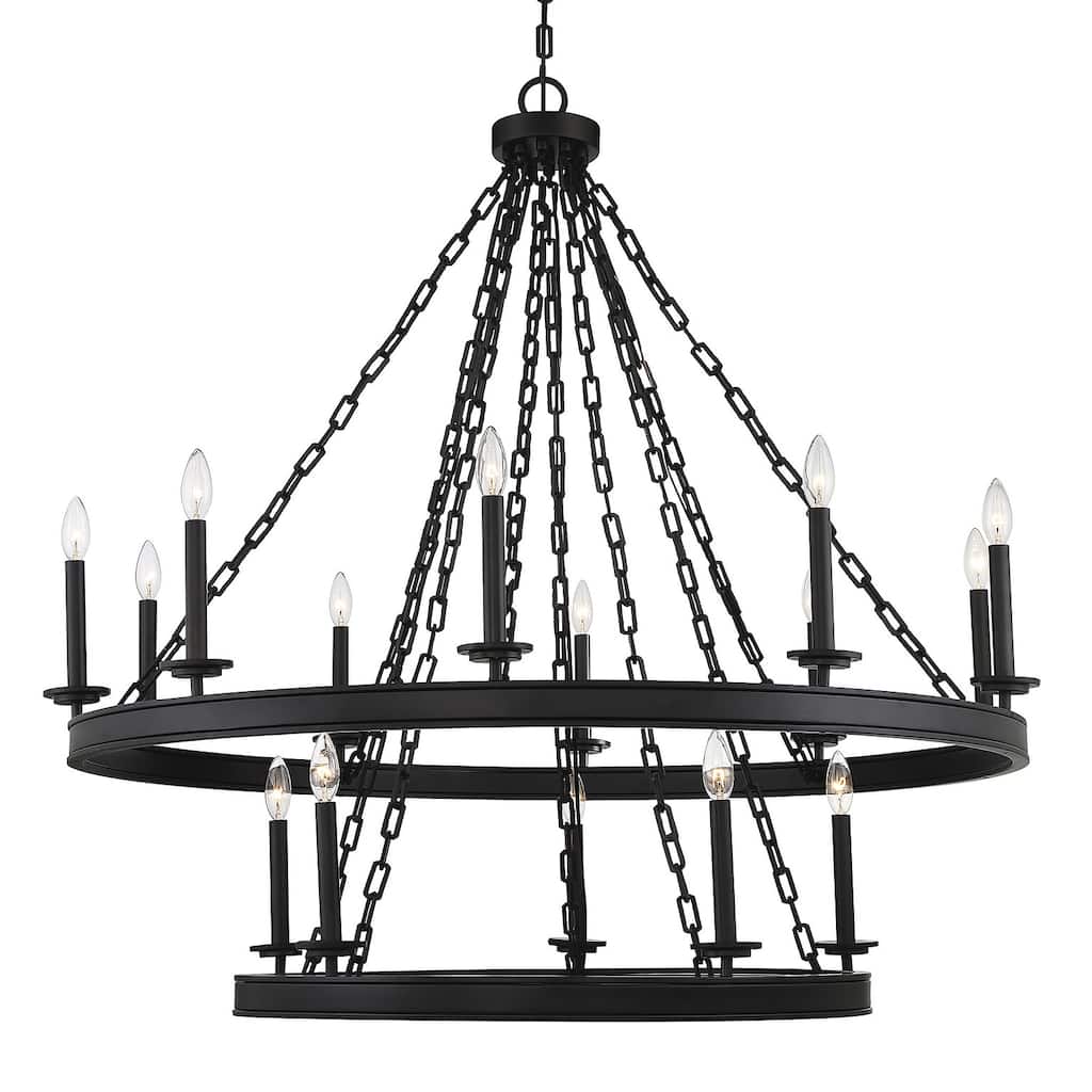 Savoy House Seville 15 Light 45" Wide Taper Candle Chandelier
