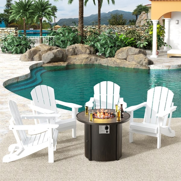 Laguna Hdpe All Weather Outdoor Patio Foldable Adirondack Chairs - Main Image