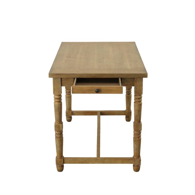 2-Drawer Rectangular Bar Table - 54" - Honey Brown
