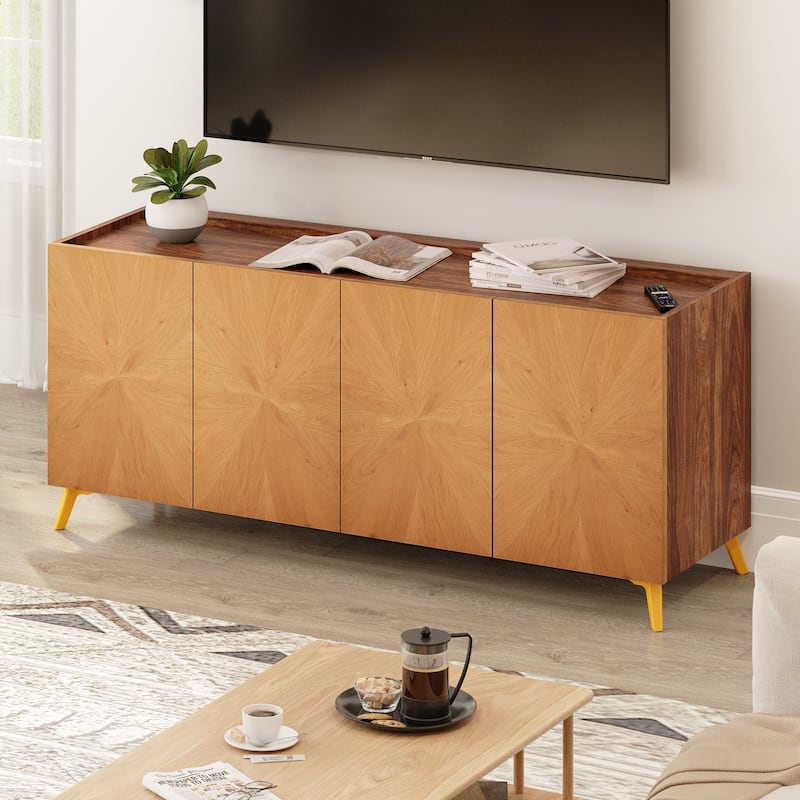 Moasis 63'' Solid Wood Sideboard TV Stand