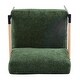 preview thumbnail 10 of 12, 27.56" Modern Accent Chair with Plush Cushions, Minimalist Metal Frame, and Wooden Armrest Design
