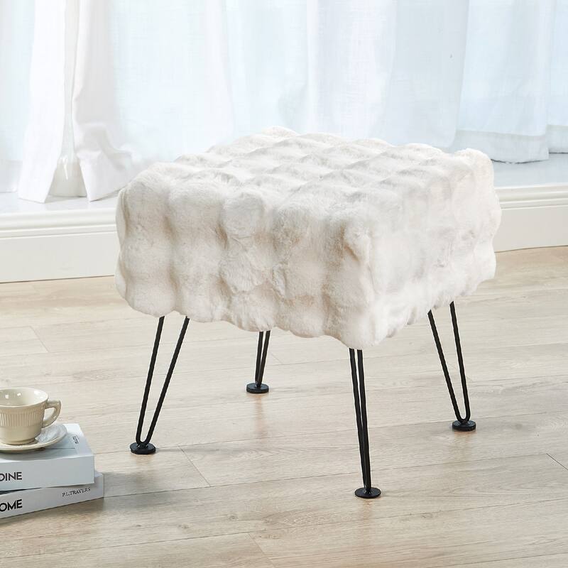 Bubble Textured Stool- 17x17x17"