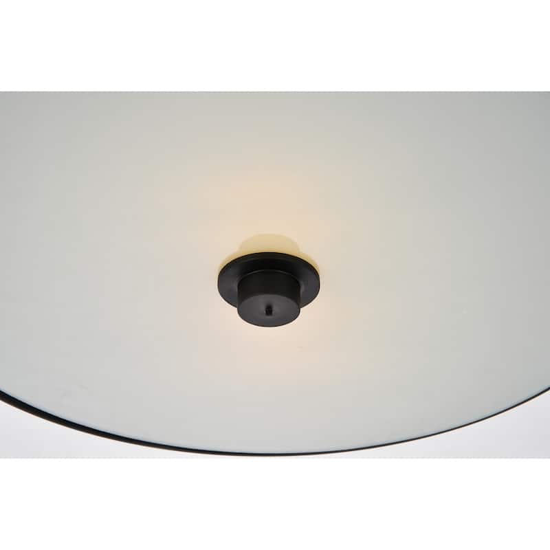 Ivy Court 2-light 12-inch Flush Mount Ceiling Light with White Shade