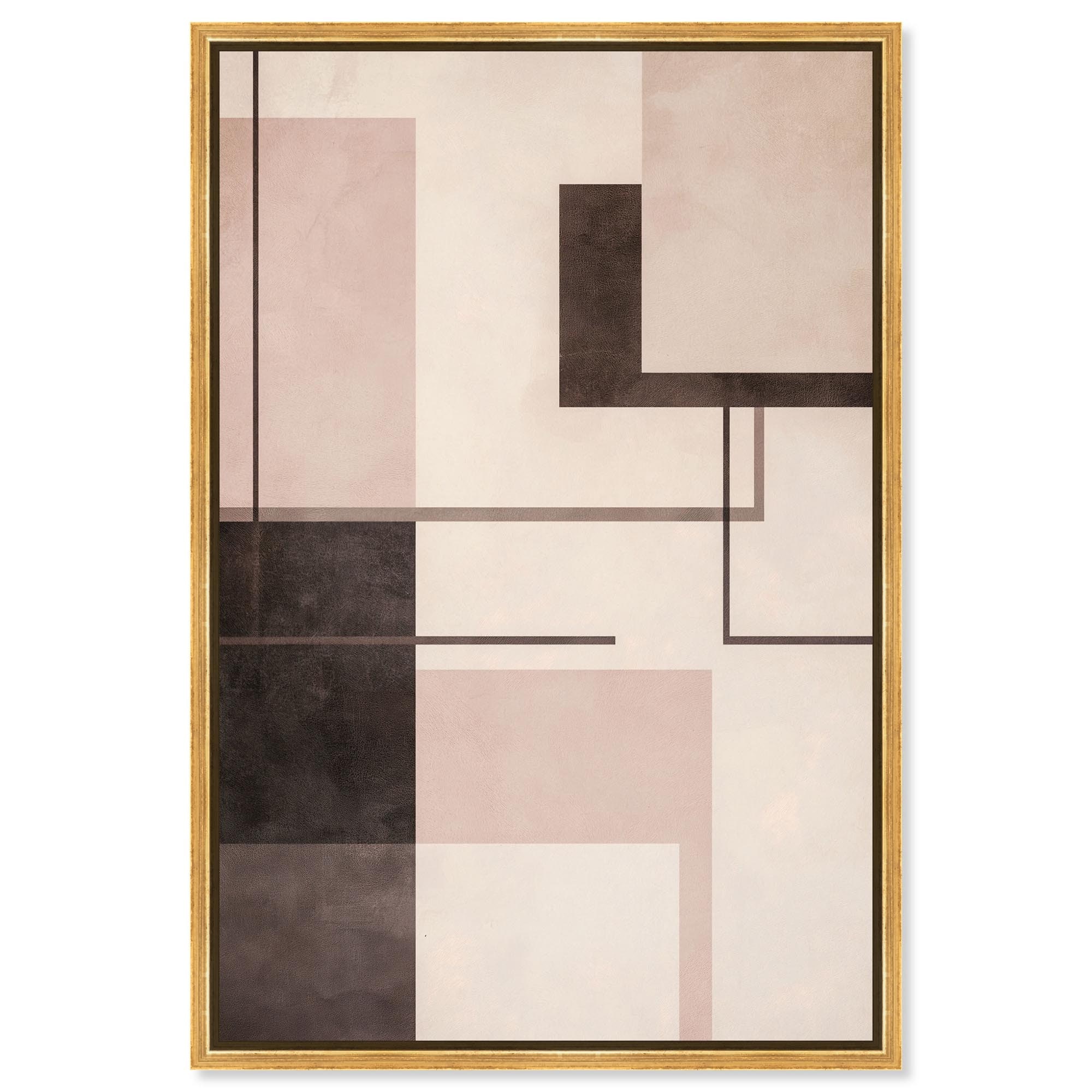 Beauty of a Clean Line Modern Decor Framed Canvas Print by Art Remedy