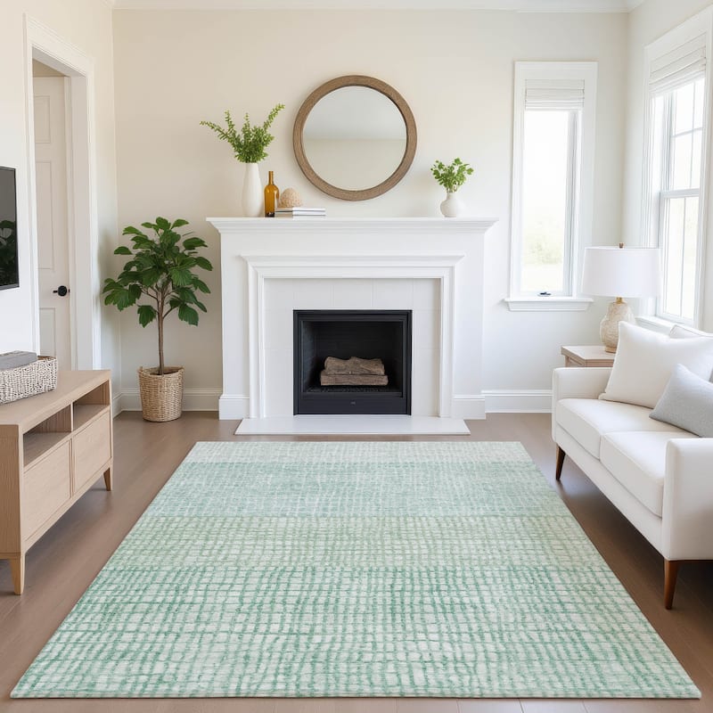 Premium Washable Super Soft Modern Ombre Mayfield Rug - 3' x 5' - Teal