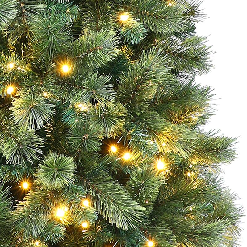 6' LED Montana Pine Artificial Christmas Tree, Color Select Lights - 6 Foot