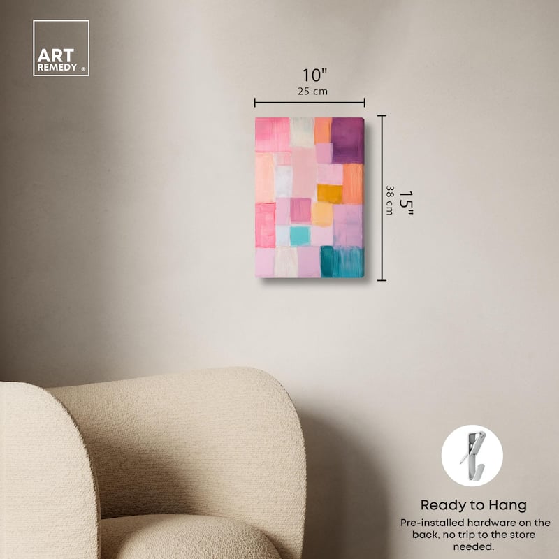 Color Squares III Canvas by Art Remedy, Gallery Wrapped