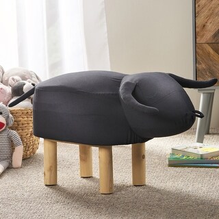 Clawson Contemporary Kids Bull Ottoman by Christopher Knight Home