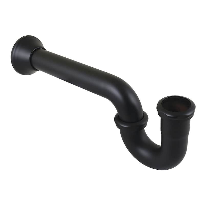 Kingston Brass CC5180 Vintage 3" Metal P-Trap - Matte Black