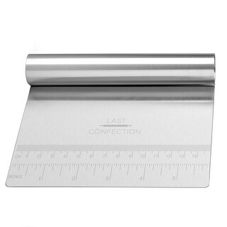 Stainless Steel Pastry Bench Scraper & Dough Cutter - Last Confection - Stainless Steel