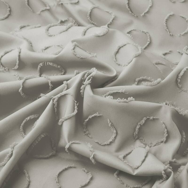 Circle Clipped Jacquard Duvet Cover Set