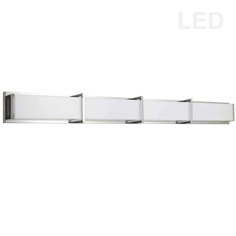 Vanity Light 72W Chrome Wall Mount, Dimmable LED Bathroom Lighting Fixture - 3.25