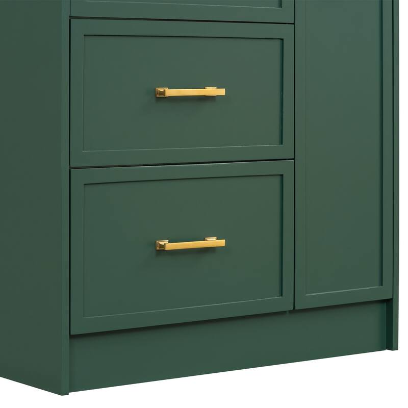30" Bathroom Vanity Set with Three Drawers