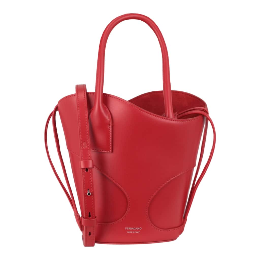 Ferragamo Cut-Out Leather Mini Tote Bag