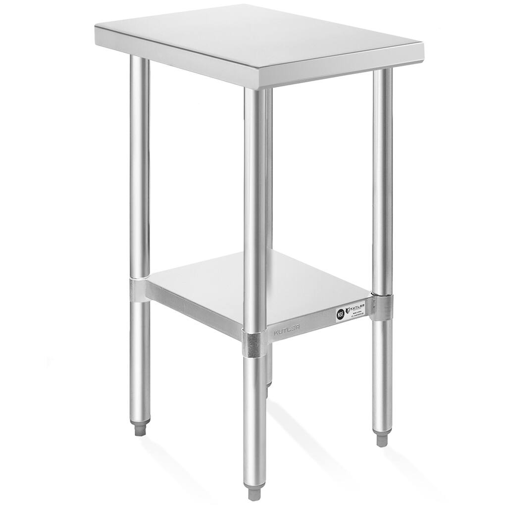 24 x 12 NSF Commercial Stainless Steel Table for Kitchen Prep and Work - 24" x 12"