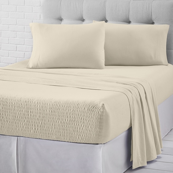 J. Queen New York Royal Fit Flannel Sheet Set Bed Bath Beyond 32020572