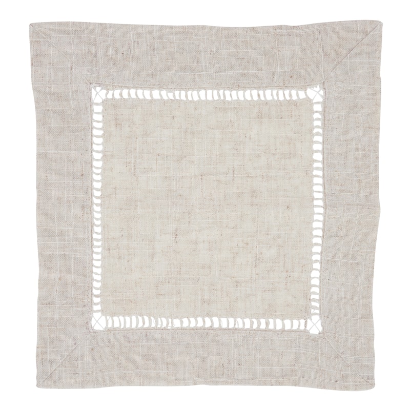 Decorative Napkins (Set of 12) - Stitched Border Detail for Dining and Entertaining