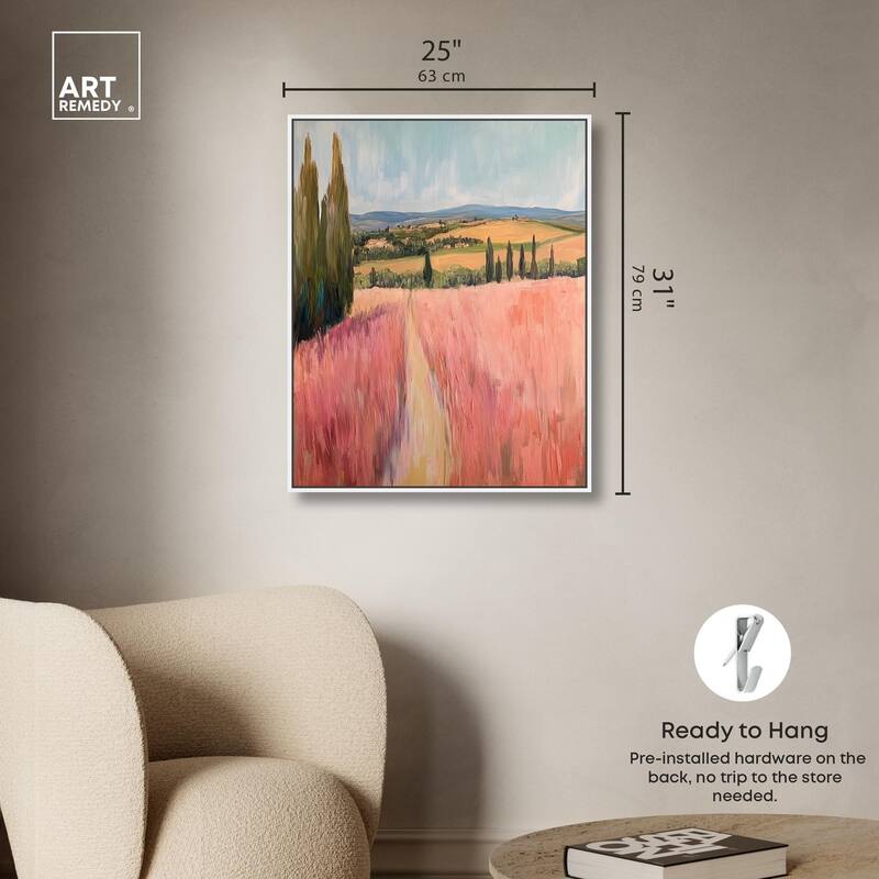 Cypress Path Canvas by Art Remedy