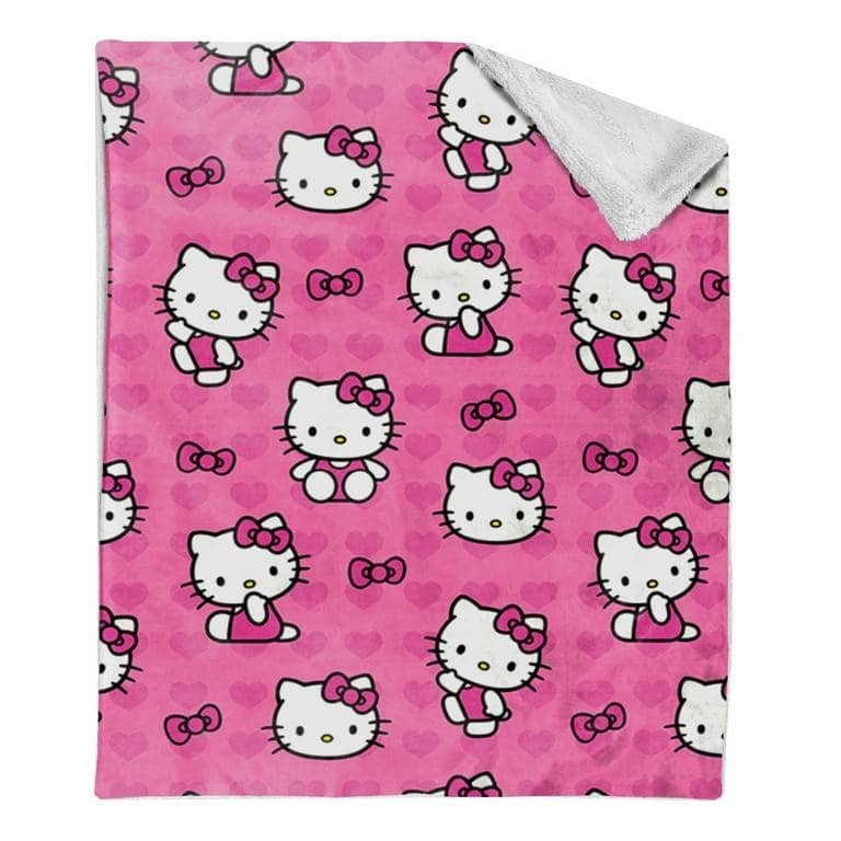 Sanrio Hello Kitty Silk Touch Sherpa Throw Blanket